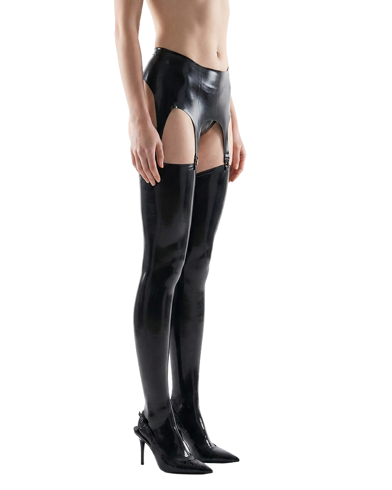 Latex Garter Belt