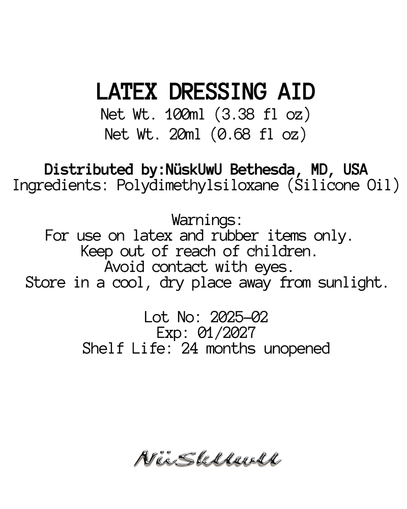 Latex Dressing Aid & Shiner 20 ml / 100 ml