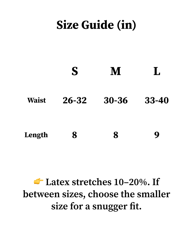 Latex High-Cut Thong