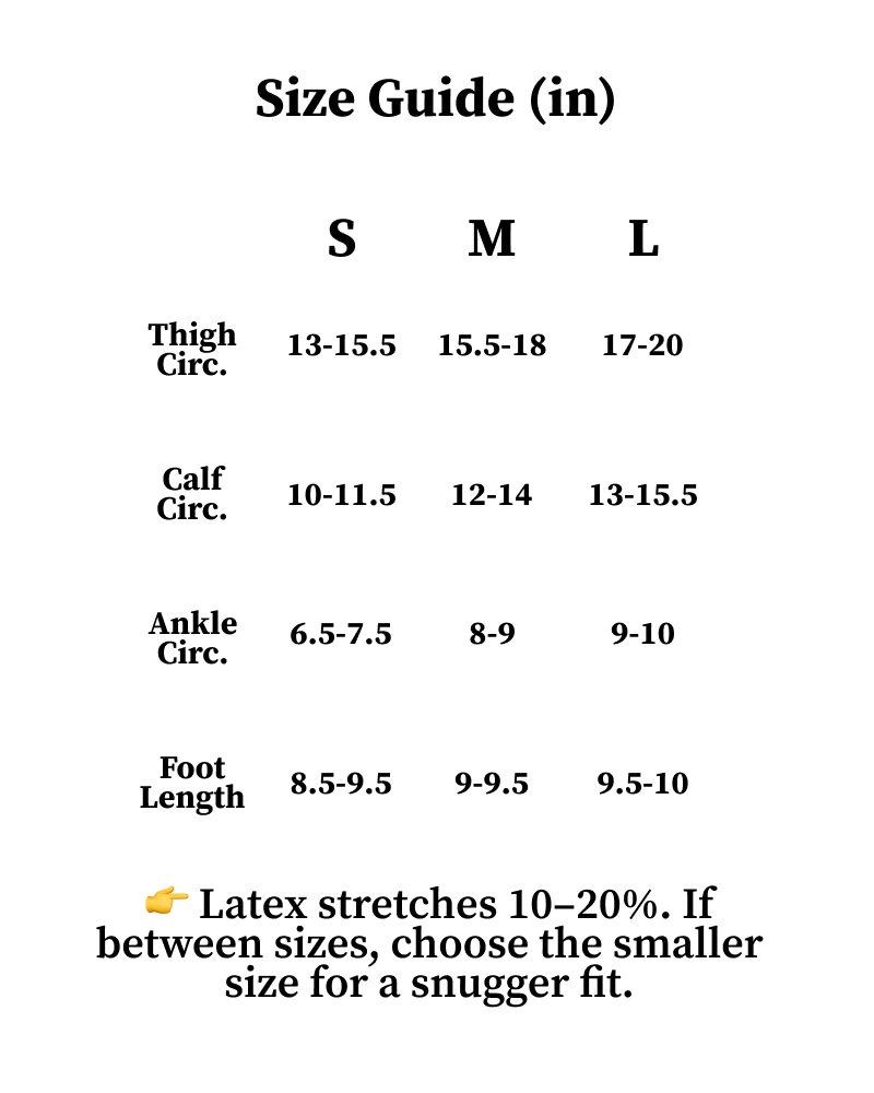 Latex Stirrup Thigh Highs